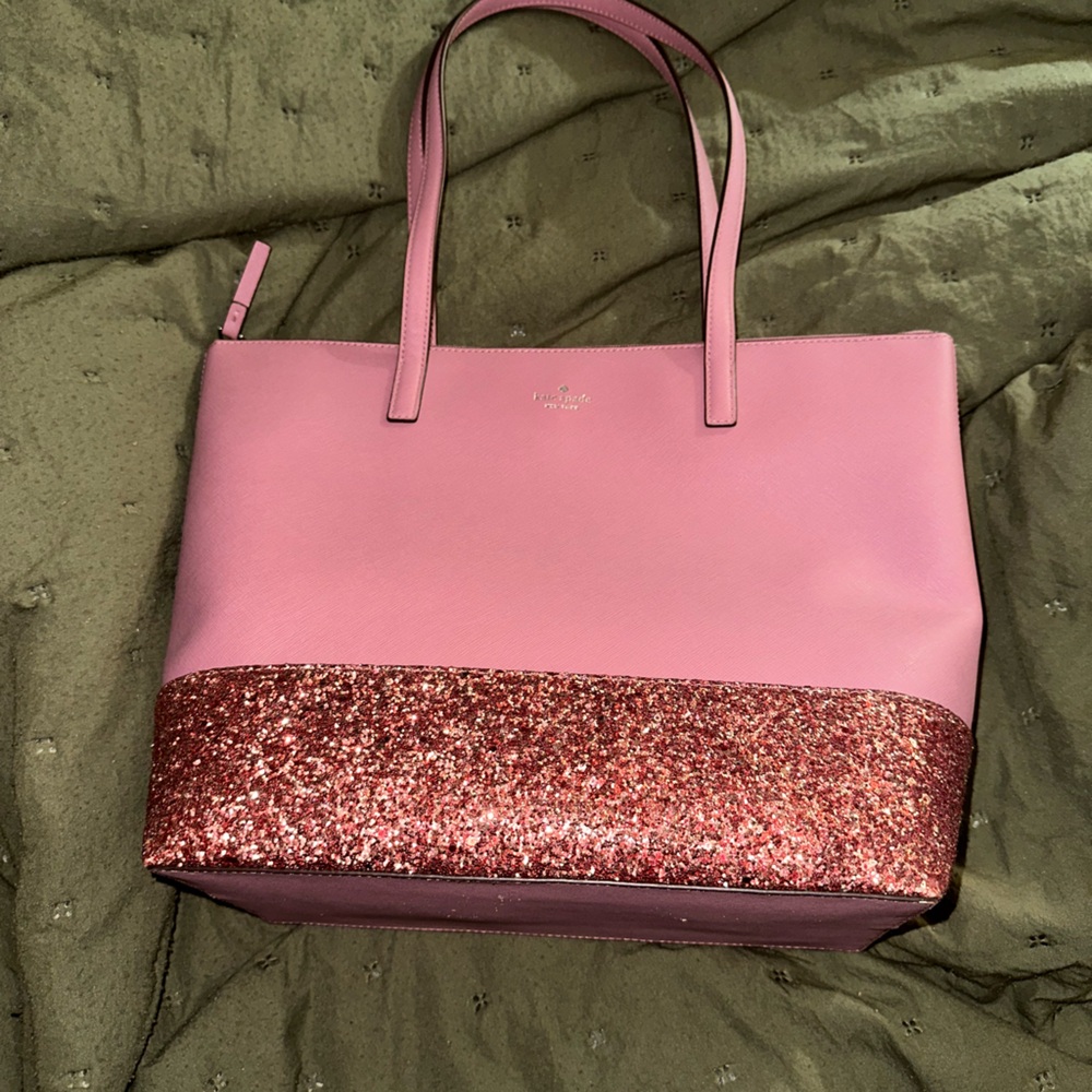 Kate Spade ♠️ Pink Glitter Handbag